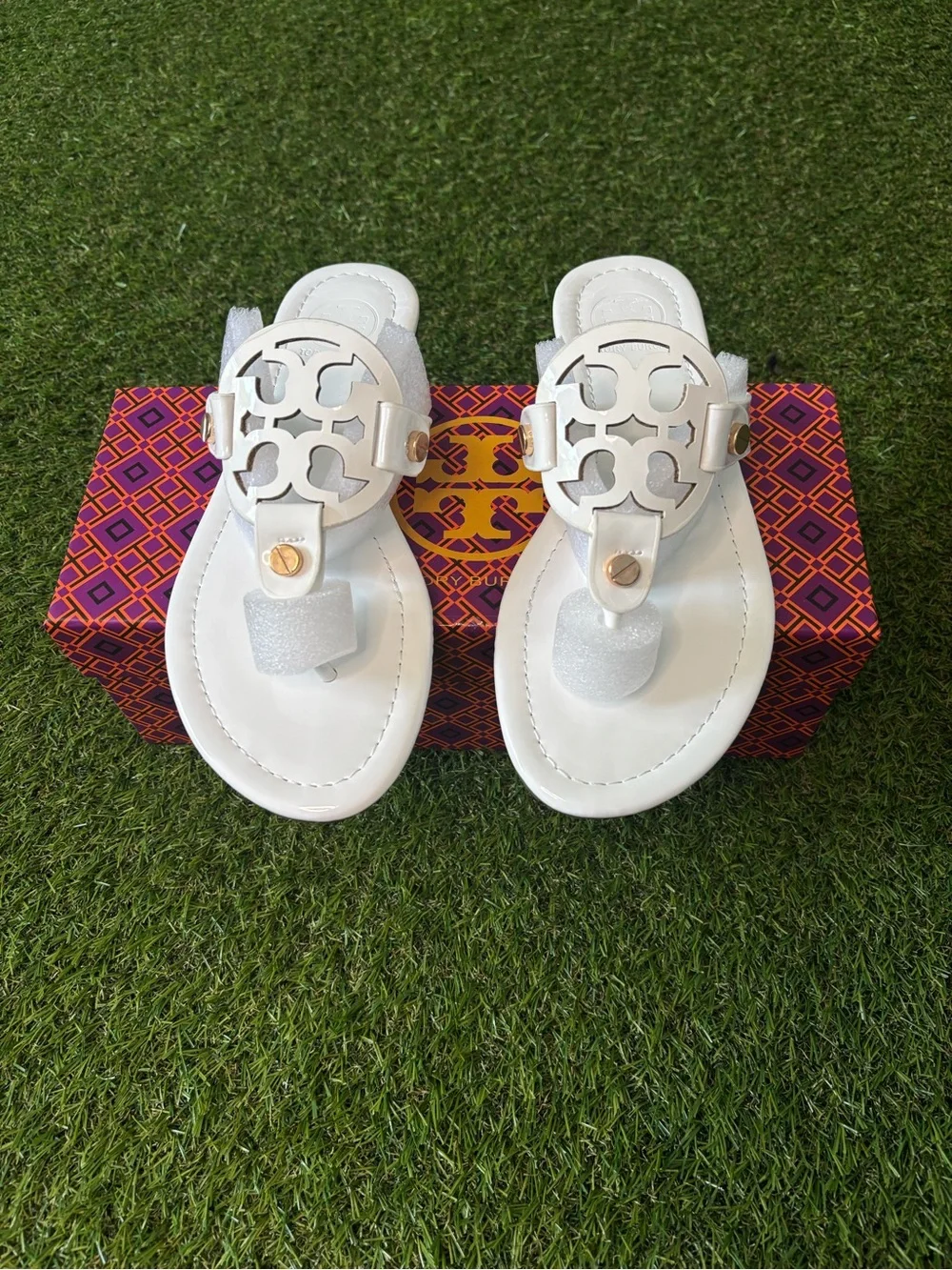 Tory Burch Sandals White Size 8-8.5
